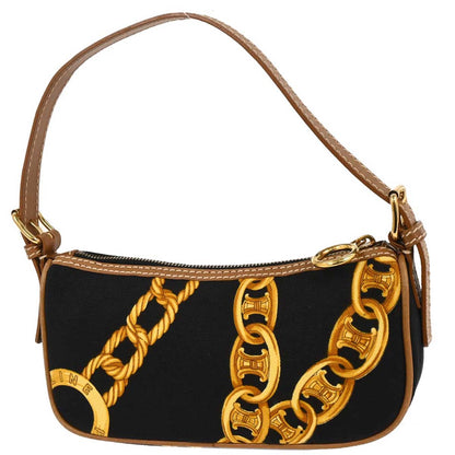 Celine Black Chain Print Handbag