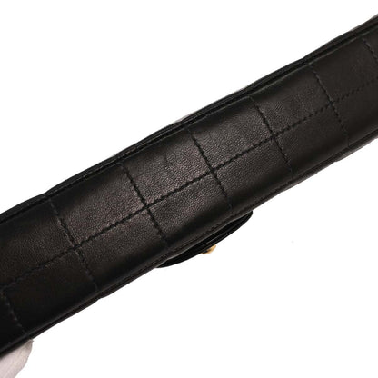 Chanel 2005-2006 Black Lambskin East West Choco Bar Shoulder Bag