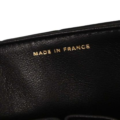 Chanel 2005-2006 Black Lambskin East West Choco Bar Shoulder Bag