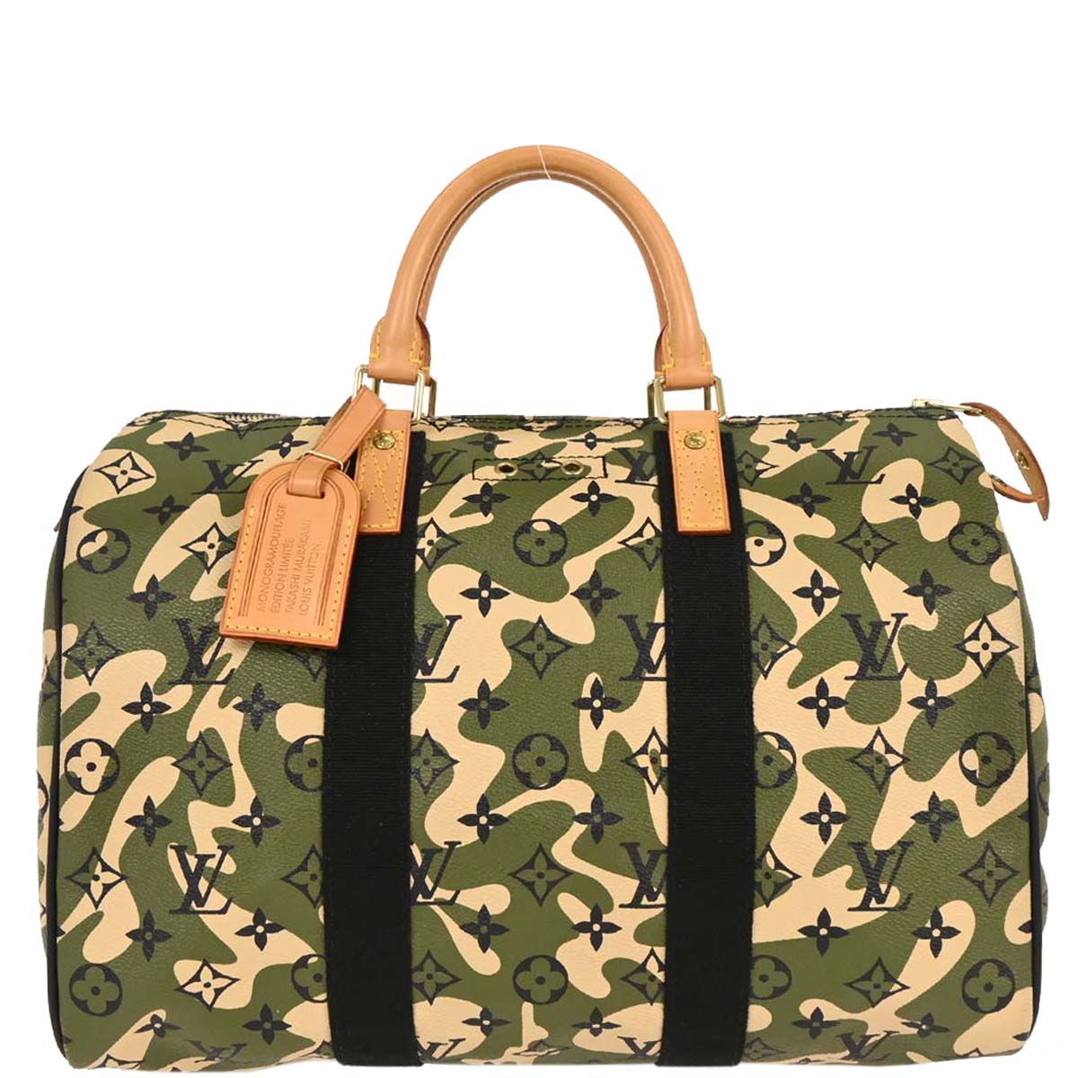 Louis Vuitton Green Monogramouflage Speedy 35 Handbag M95773