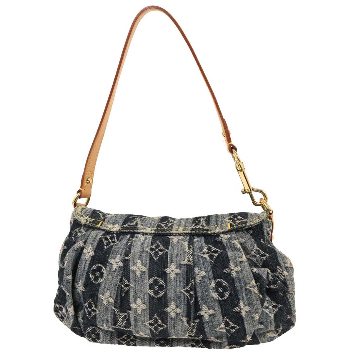 Louis Vuitton Blue Monogram Denim Mini Pleaty Raye Handbag M95333