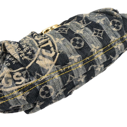 Louis Vuitton Blue Monogram Denim Mini Pleaty Raye Handbag M95333