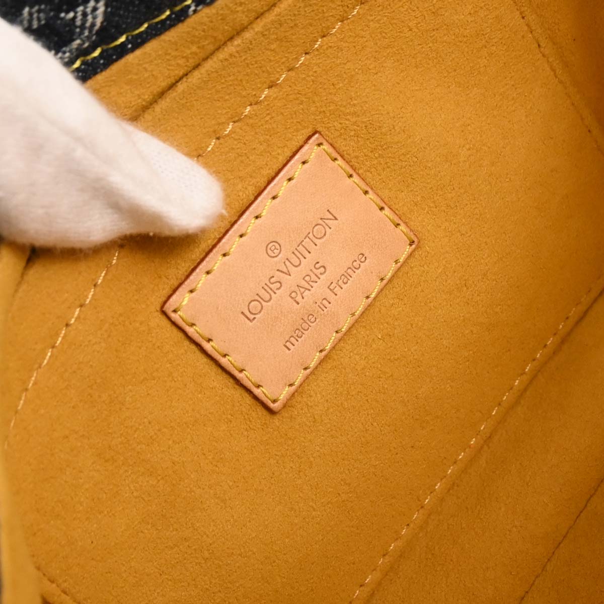 Louis Vuitton Blue Monogram Denim Mini Pleaty Raye Handbag M95333