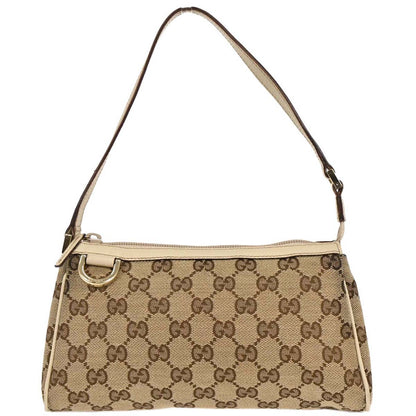 Gucci Beige GG Abbey D Ring Handbag