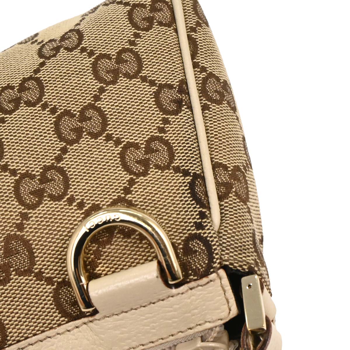 Gucci Beige GG Abbey D Ring Handbag