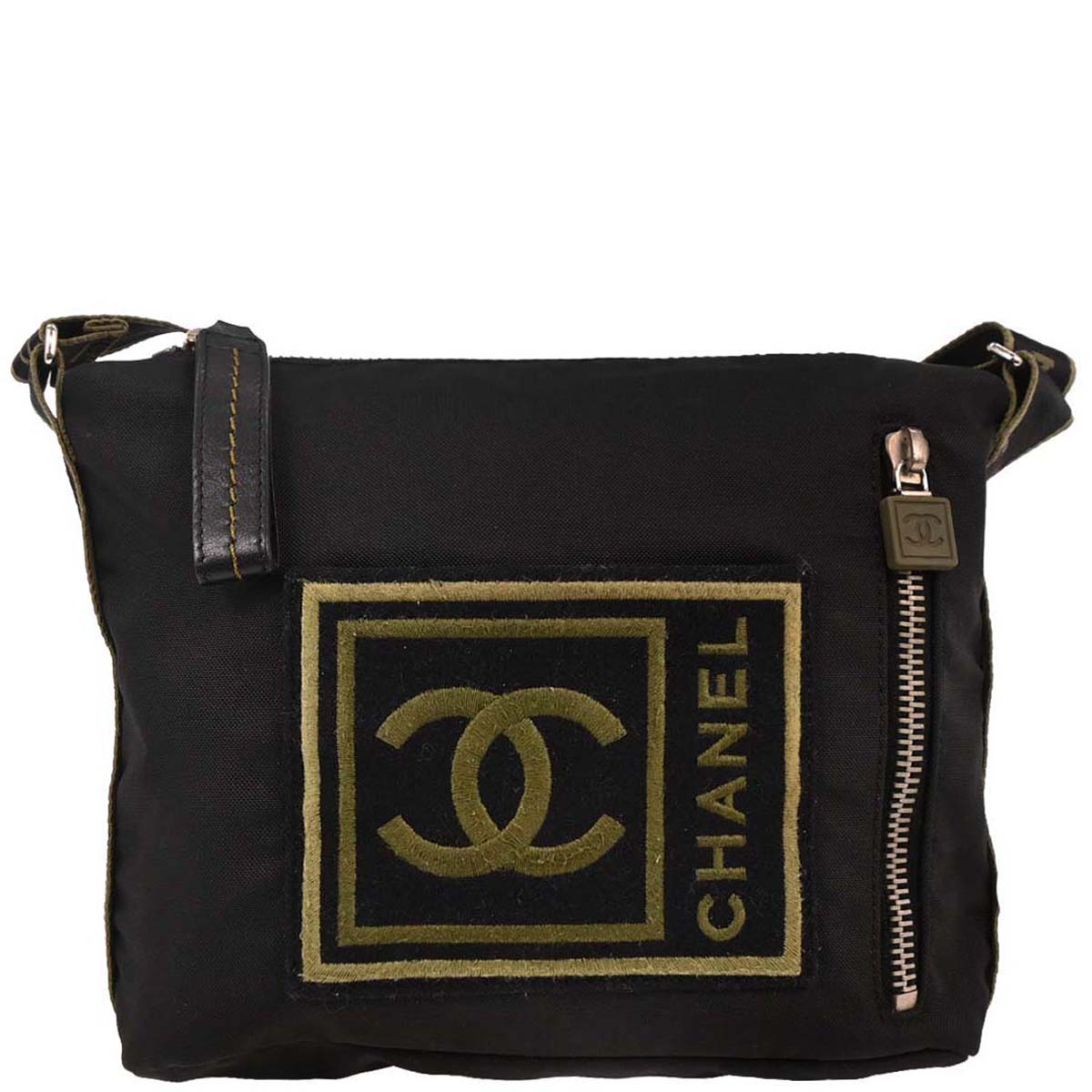 Chanel 2005-2006 Black Nylon Sport Line Shoulder Bag