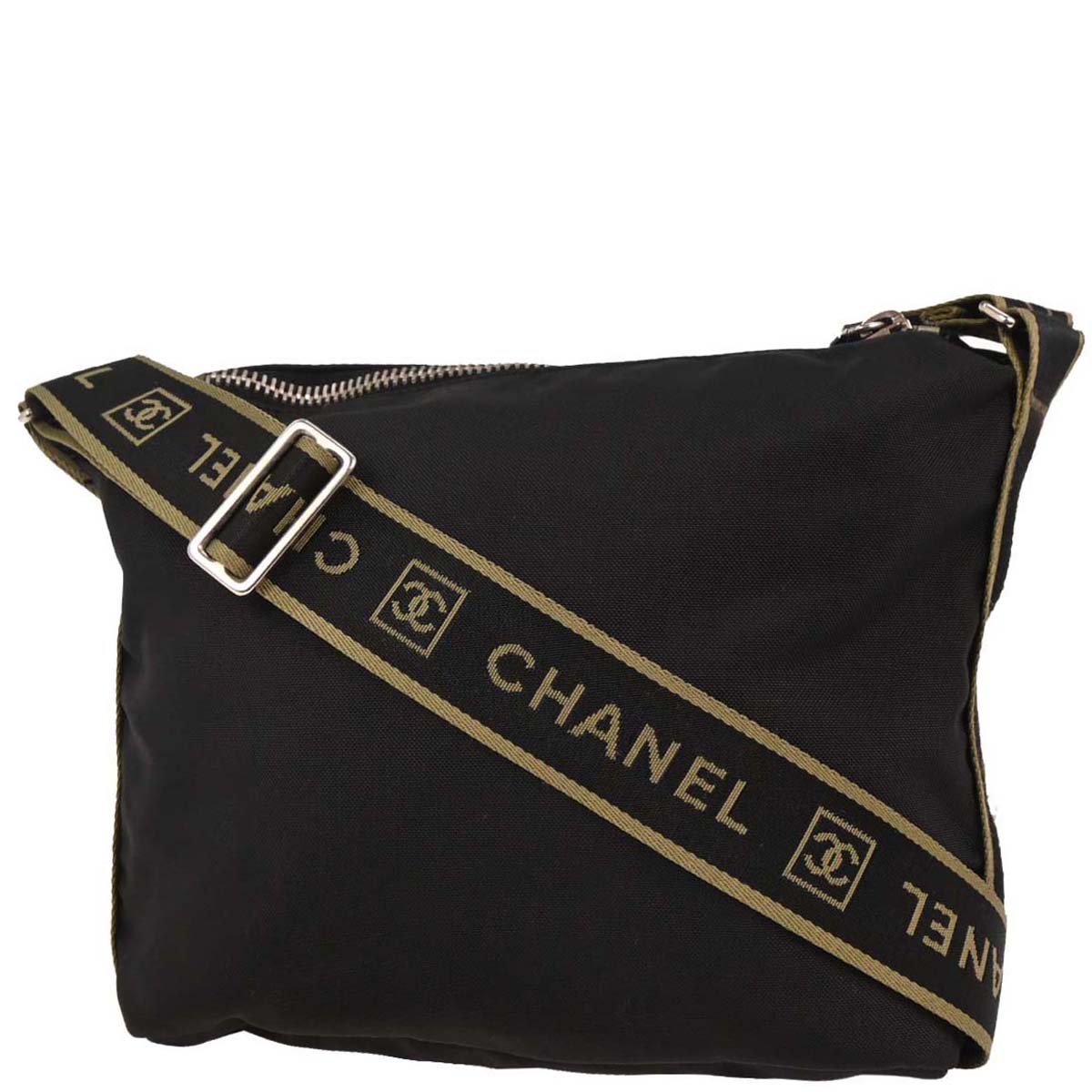 Chanel 2005-2006 Black Nylon Sport Line Shoulder Bag