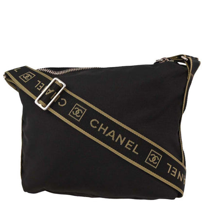 Chanel 2005-2006 Black Nylon Sport Line Shoulder Bag