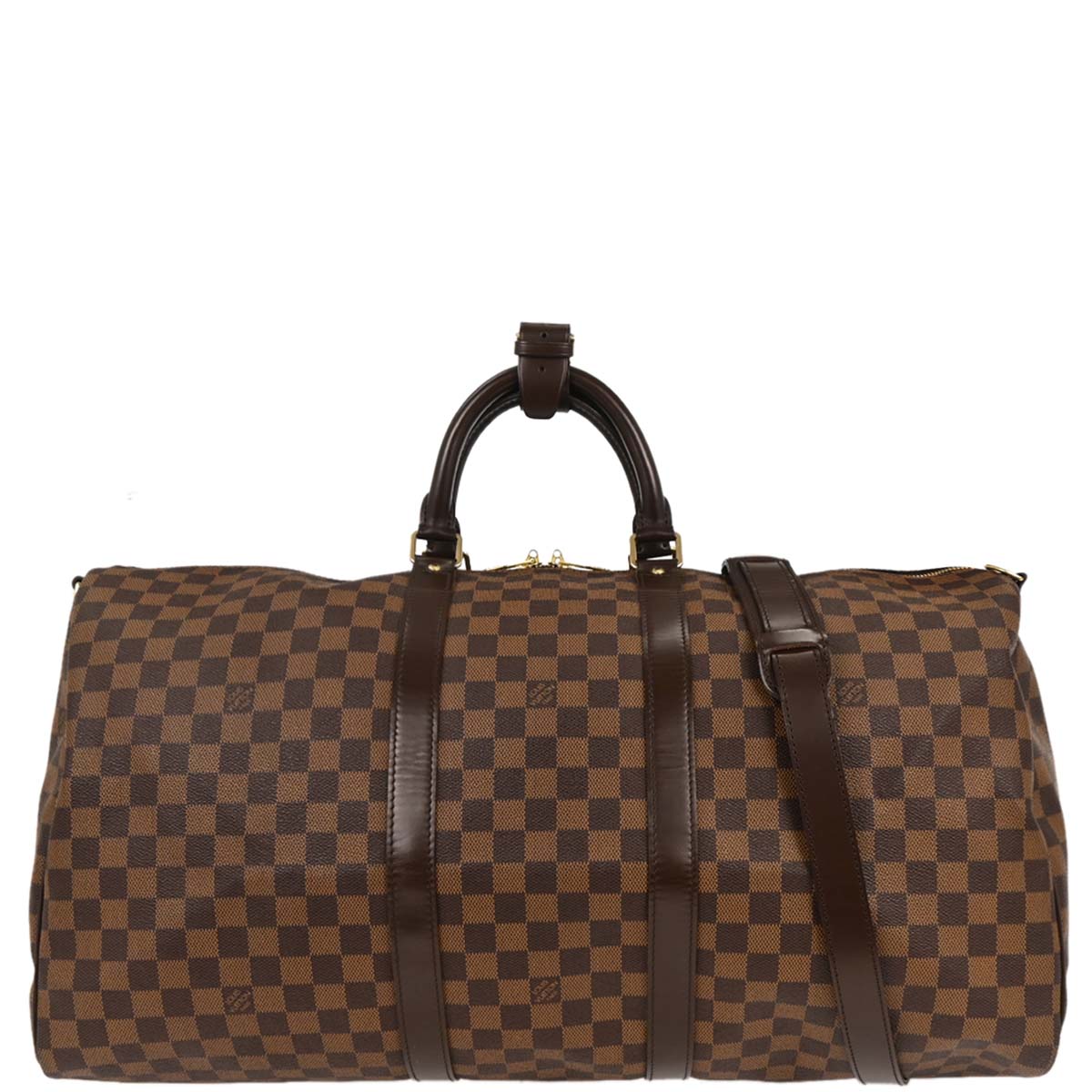 Louis Vuitton Damier Keepall Bandouliere 55 Duffle Bag N41414