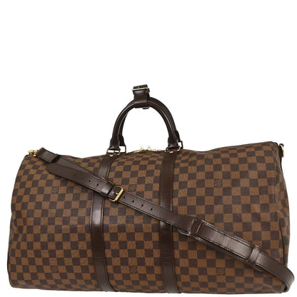 Louis Vuitton Damier Keepall Bandouliere 55 Duffle Bag N41414