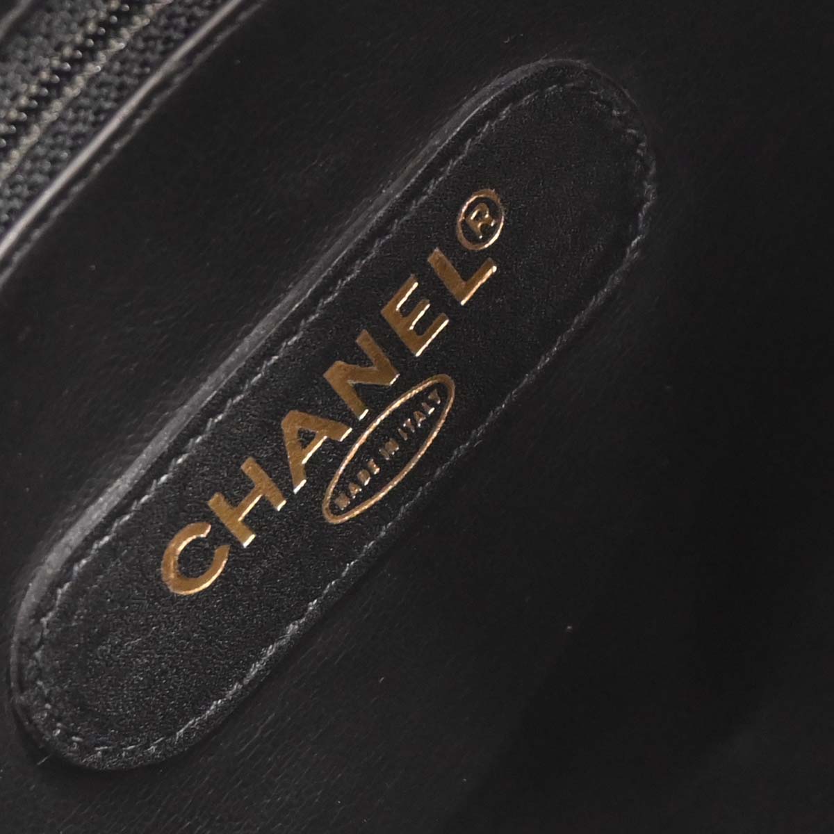 Chanel Black Lambskin Bicolore 2way Shoulder Duffle Bag