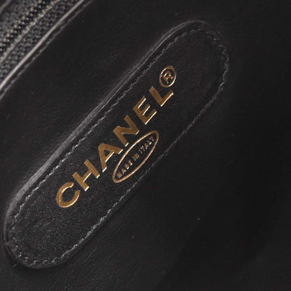 Chanel Black Lambskin Bicolore 2way Shoulder Duffle Bag