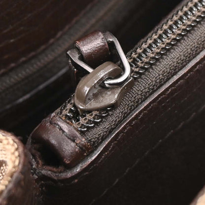 Gucci Brown Beige Bamboo GG Tote Bag