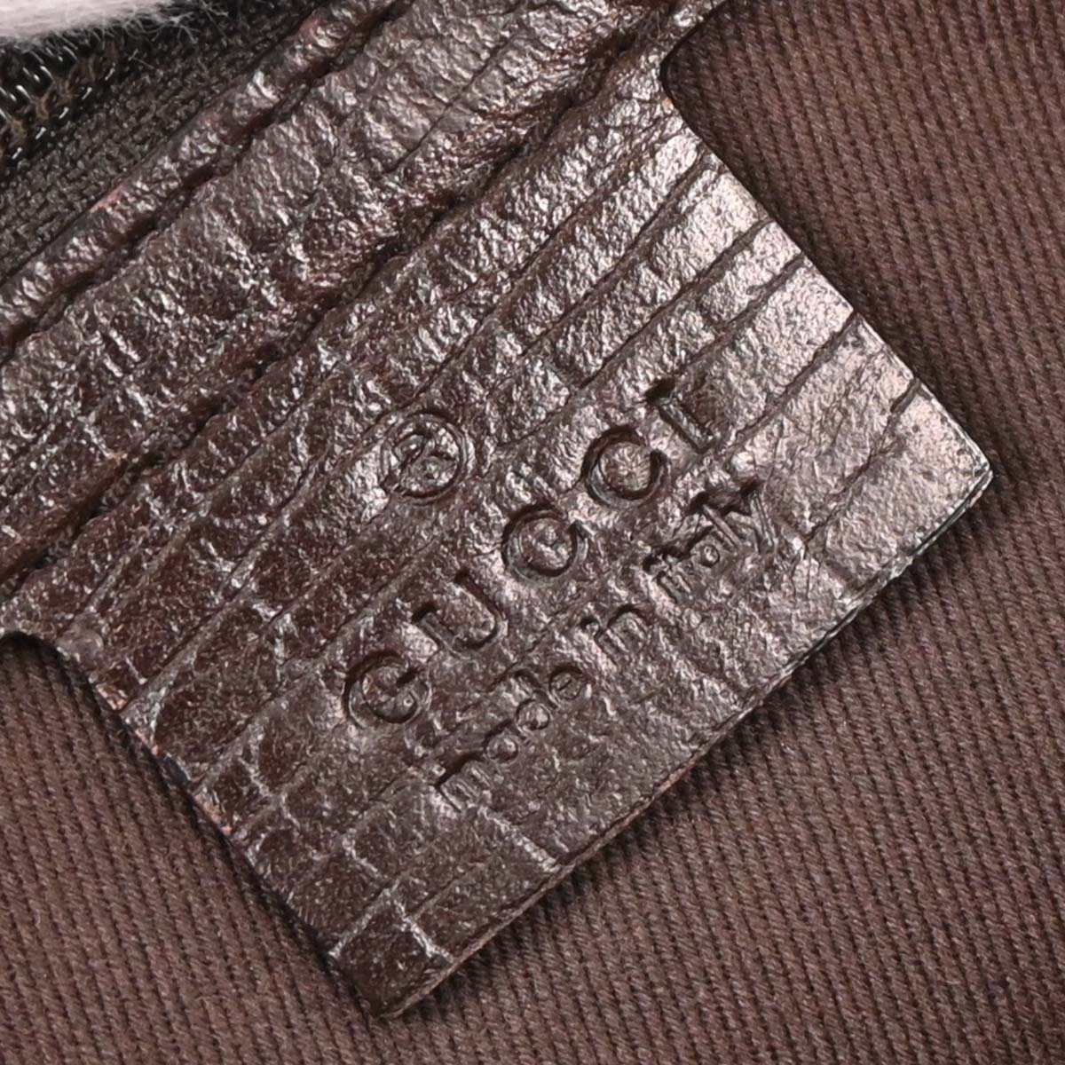 Gucci Brown Beige Bamboo GG Tote Bag