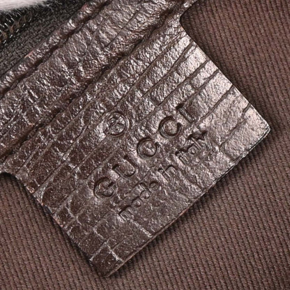 Gucci Brown Beige Bamboo GG Tote Bag