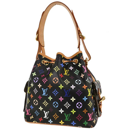 Louis Vuitton Black Multicolor Petite Noe Bucket Bag M42230