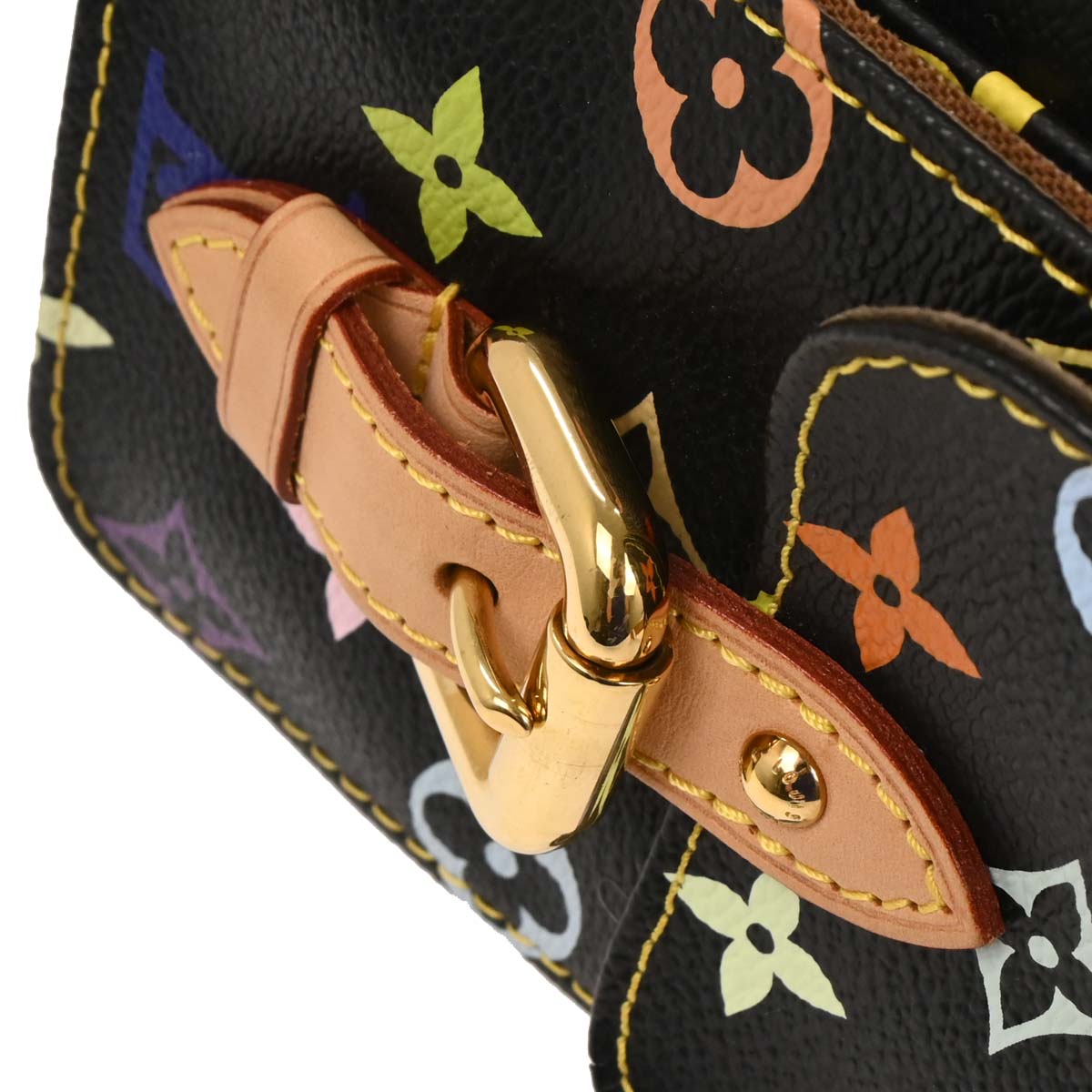 Louis Vuitton Black Multicolor Petite Noe Bucket Bag M42230