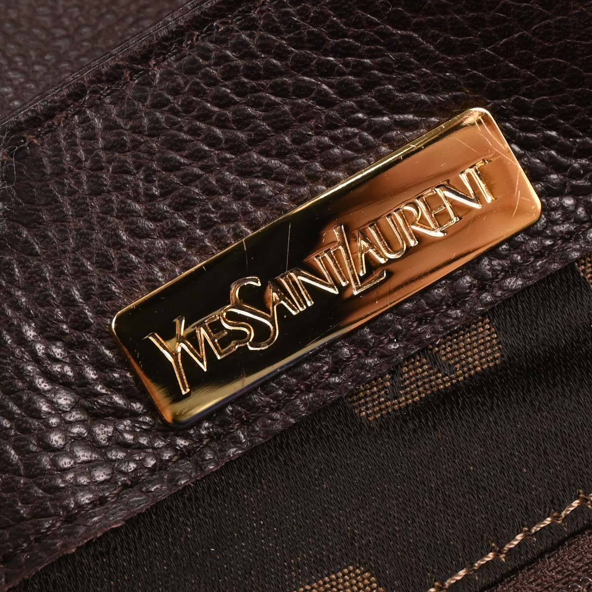 Yves Saint Laurent Brown Backpack