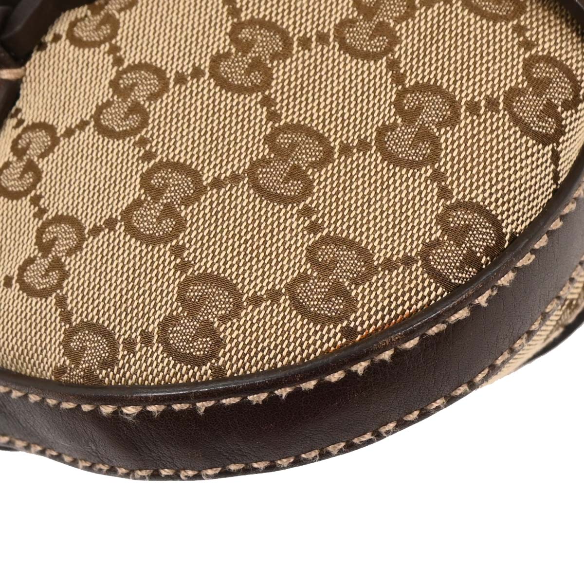 Gucci Brown Beige GG Hobo Bag