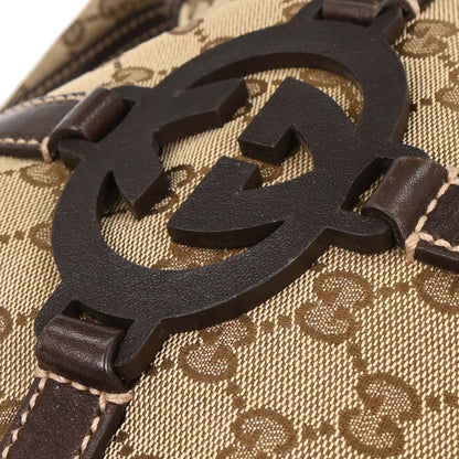 Gucci Brown Beige GG Hobo Bag