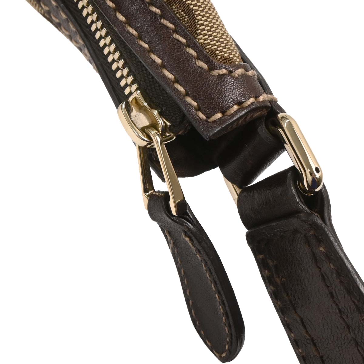 Gucci Brown Beige GG Hobo Bag