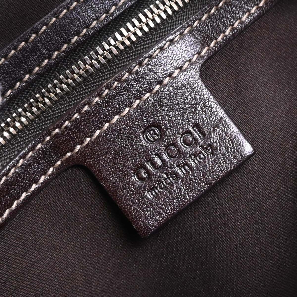 Gucci Brown Beige GG Hobo Bag