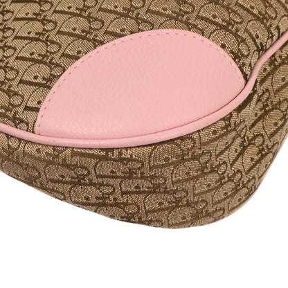 Christian Dior Pink Beige Street Chic Trotter Hobo Bag