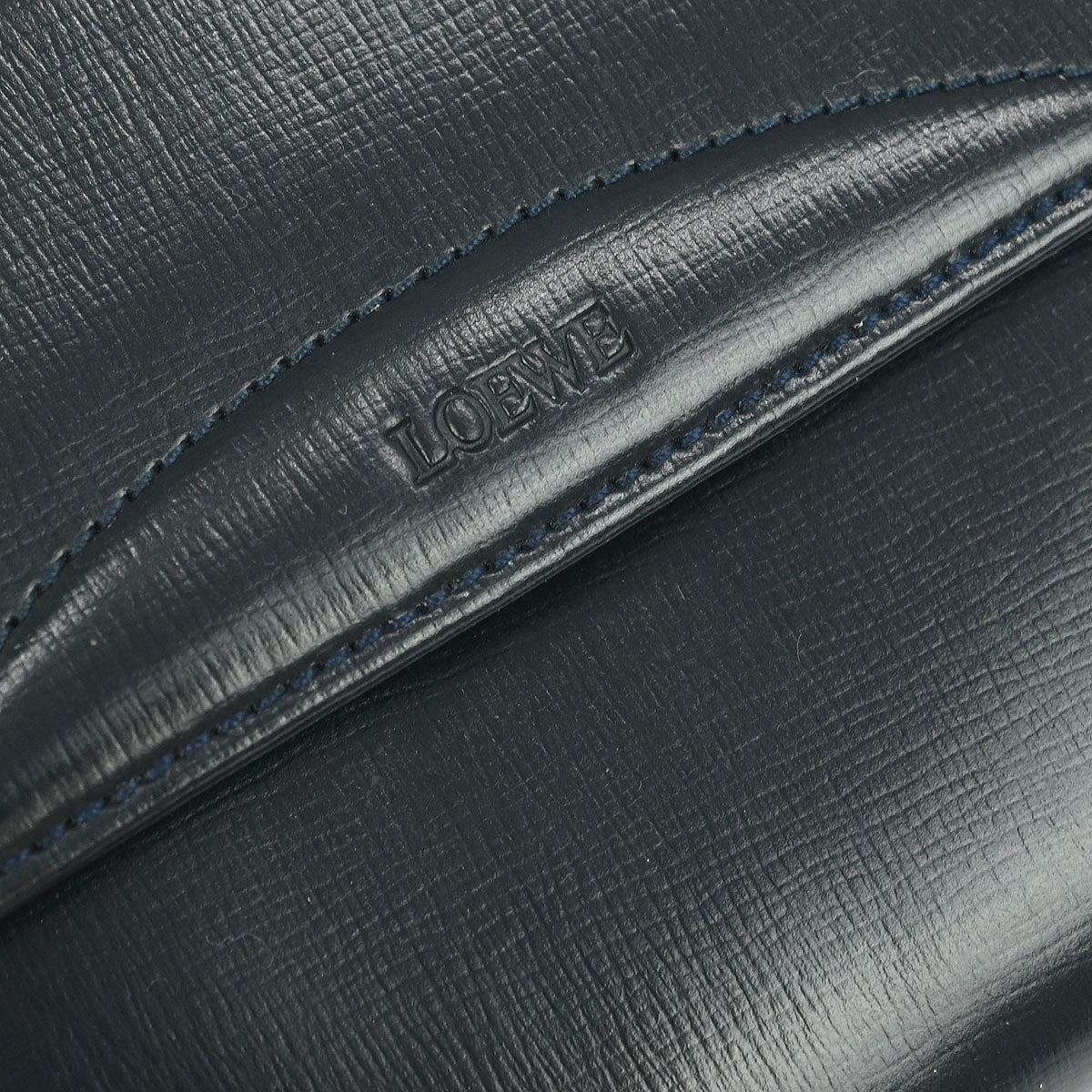 Loewe Navy Leather Wallet