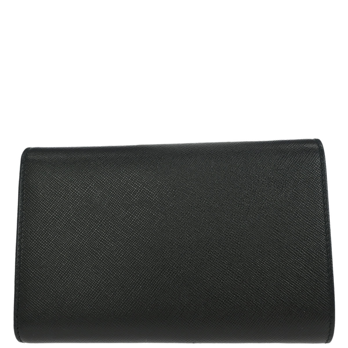 Prada Black Leather Wallet 8.5 Small Good