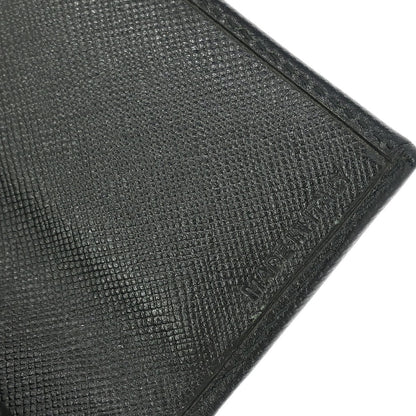 Prada Black Leather Wallet 8.5 Small Good