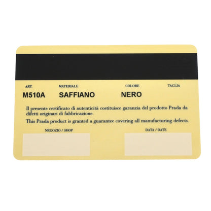 Prada Black Leather Wallet 8.5 Small Good