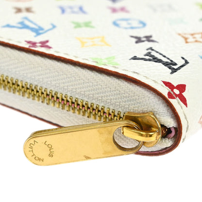 Louis Vuitton White Multicolor Zippy Wallet M93741