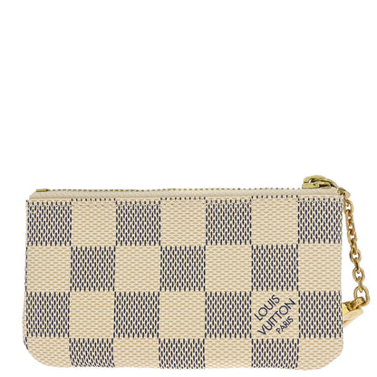 Louis Vuitton Damier Azur Pochette Cles Coin Case Wallet N62659
