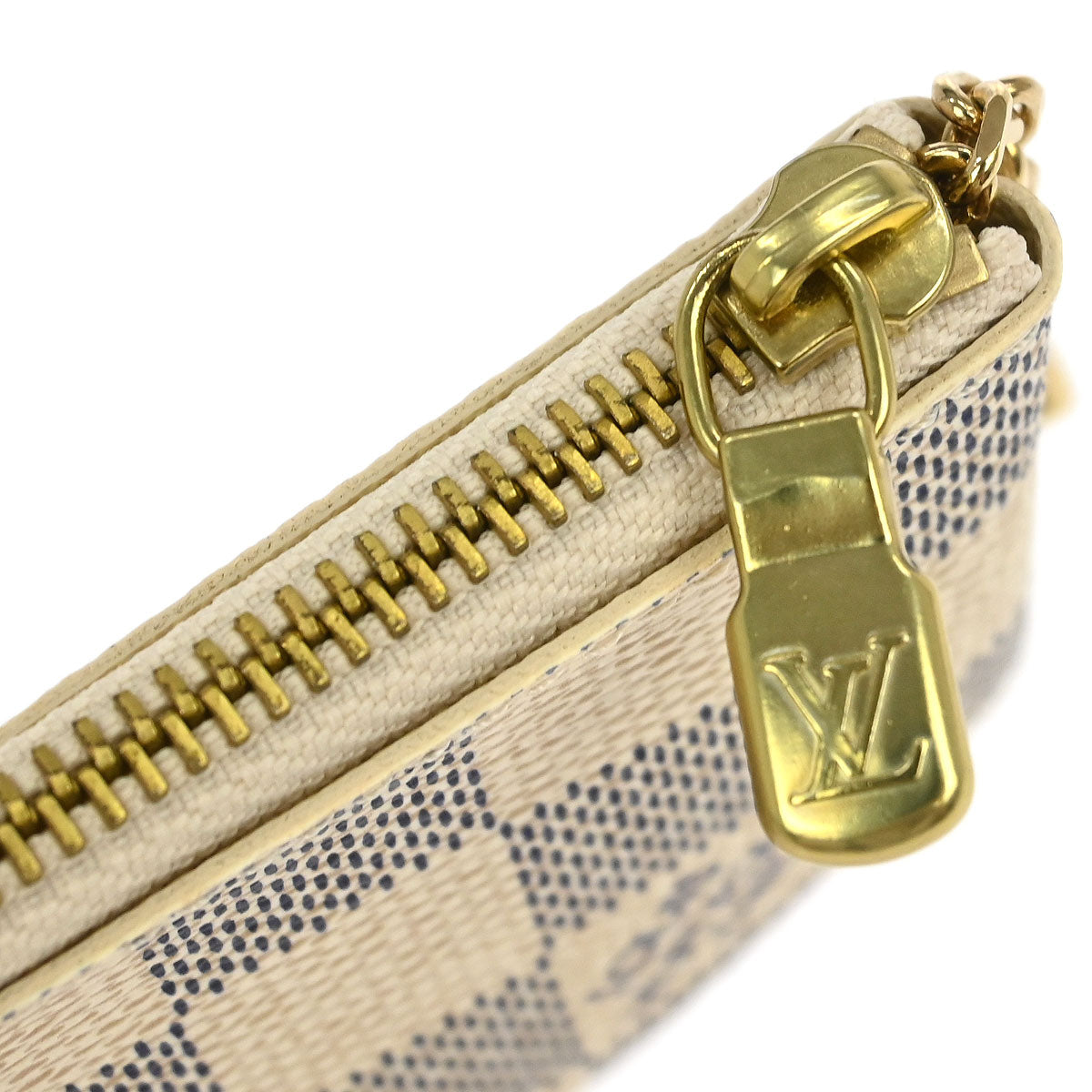 Louis Vuitton Damier Azur Pochette Cles Coin Case Wallet N62659