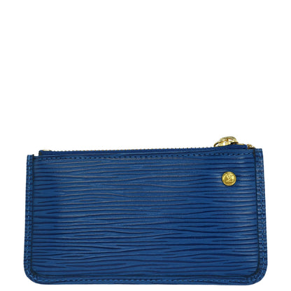 Louis Vuitton Blue Epi Pochette Cles Coin Purse M63805