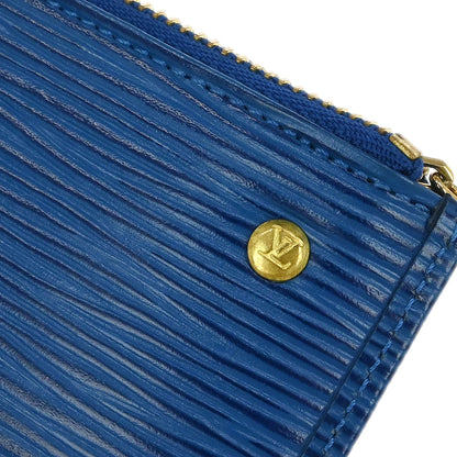 Louis Vuitton Blue Epi Pochette Cles Coin Purse M63805