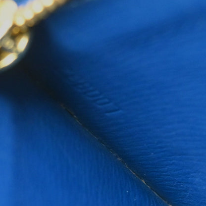 Louis Vuitton Blue Epi Pochette Cles Coin Purse M63805
