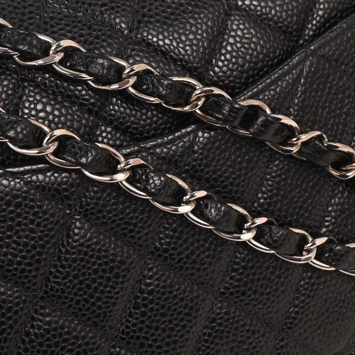 Chanel 2000-2002 Black Calfskin Medium Classic Double Flap Shoulder Bag