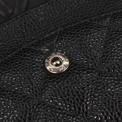 Chanel 2000-2002 Black Calfskin Medium Classic Double Flap Shoulder Bag