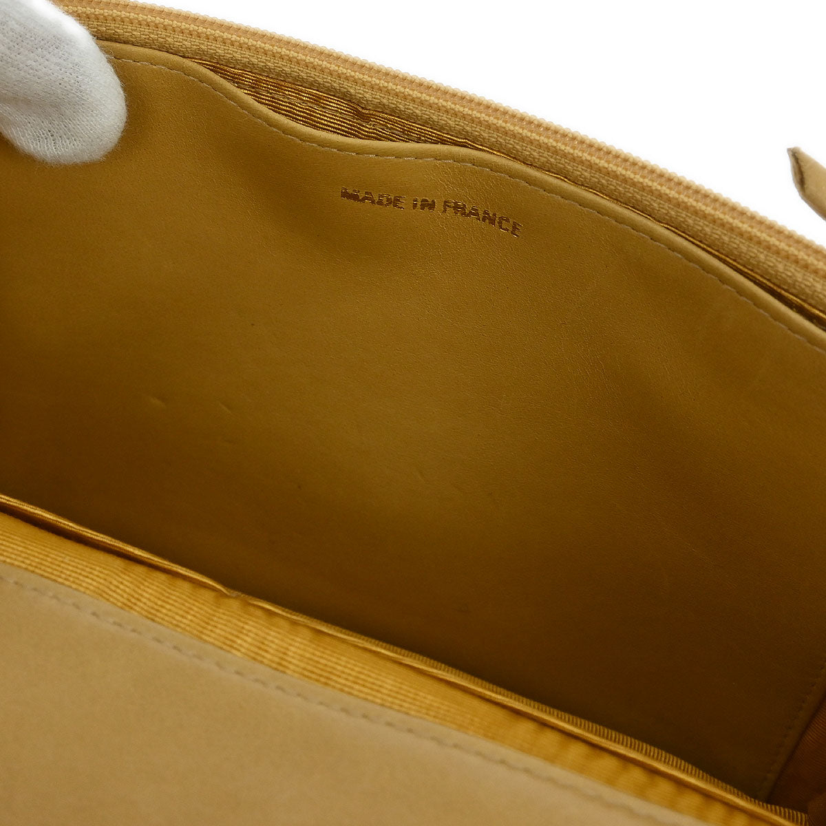 Chanel 2002-2003 Beige Caviar Timeless WOC Wallet on Chain Shoulder Bag