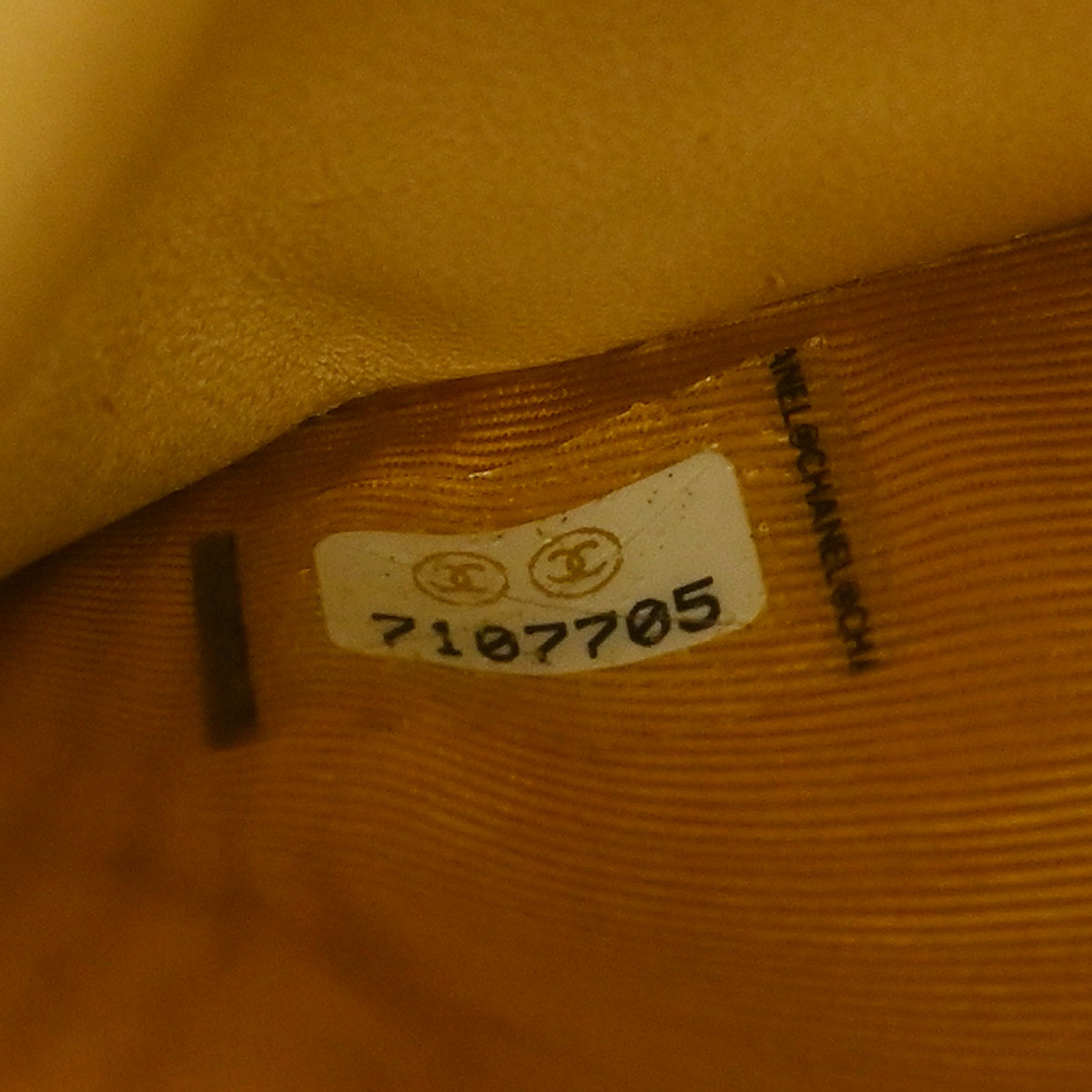 Chanel 2002-2003 Beige Caviar Timeless WOC Wallet on Chain Shoulder Bag