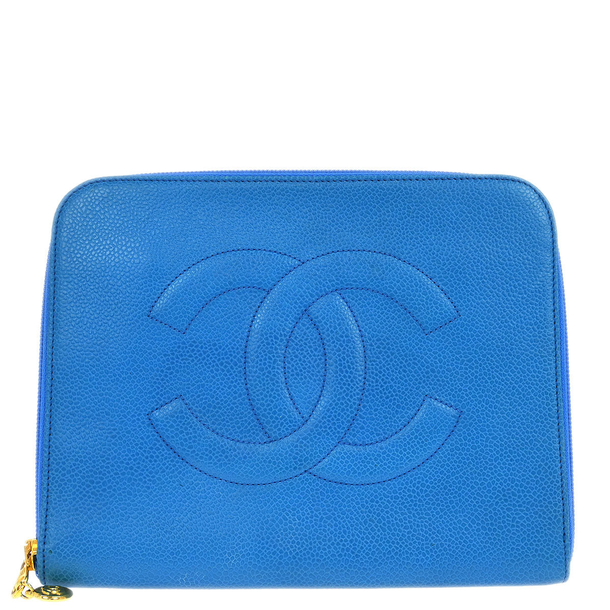 Chanel 1994-1996 Blue Caviar Wallet