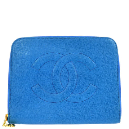 Chanel 1994-1996 Blue Caviar Wallet
