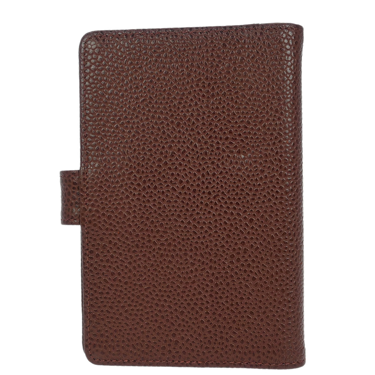 Chanel 1997-1999 Brown Caviar Note Book Cover Small Good