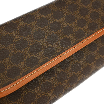 Celine Brown PVC Macadam Cosmetic Pouch