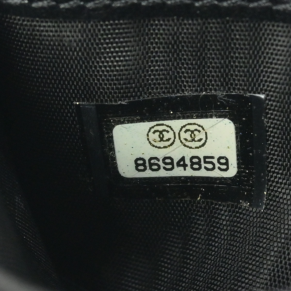 Chanel 2003-2004 Black Lambskin Choco Bar Icon Cardholder Small Good