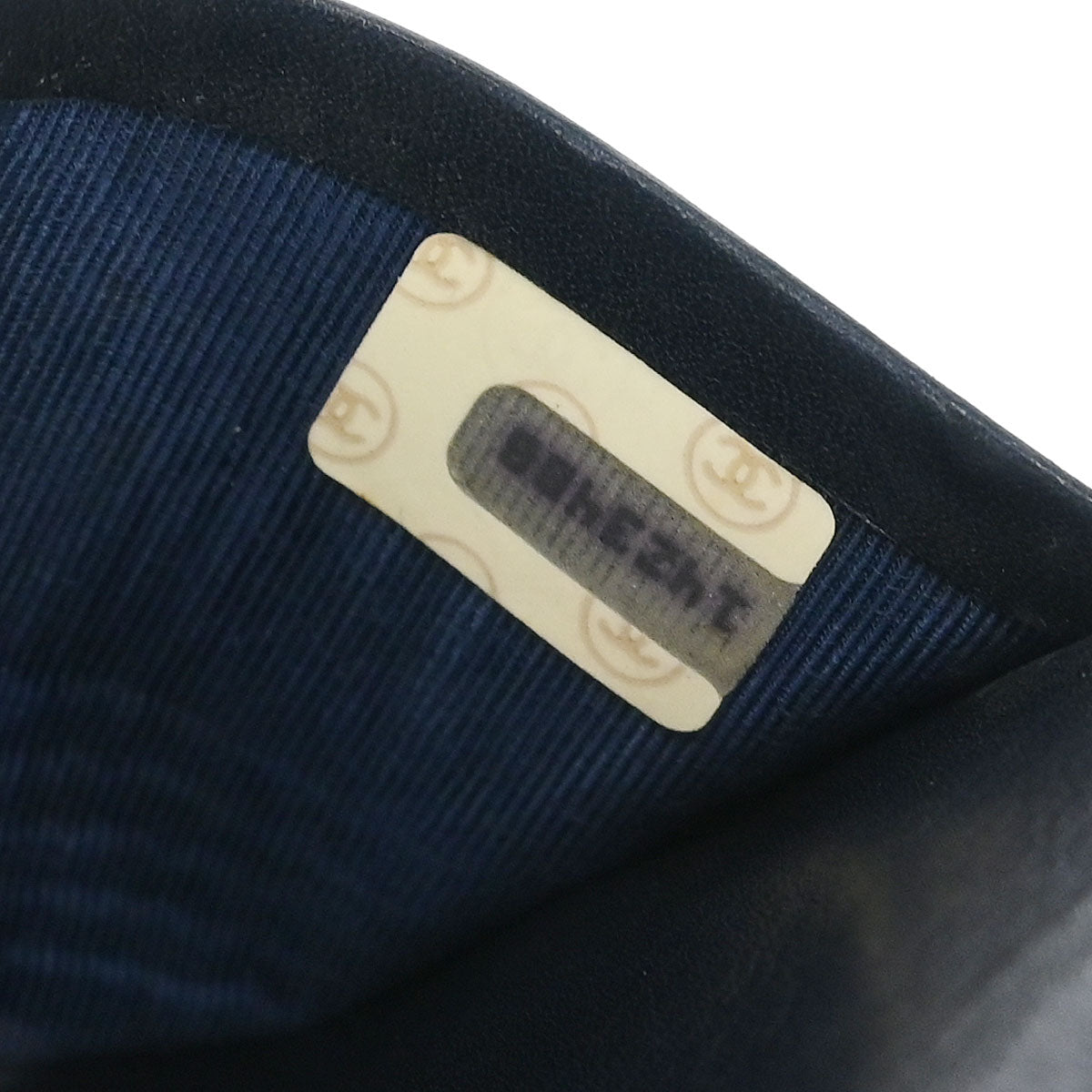 Chanel 1989-1991 Navy Lambskin Bicolore Coin Purse Wallet