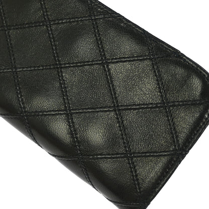 Chanel Black Lambskin Bicolore Sunglasses Case Small Good