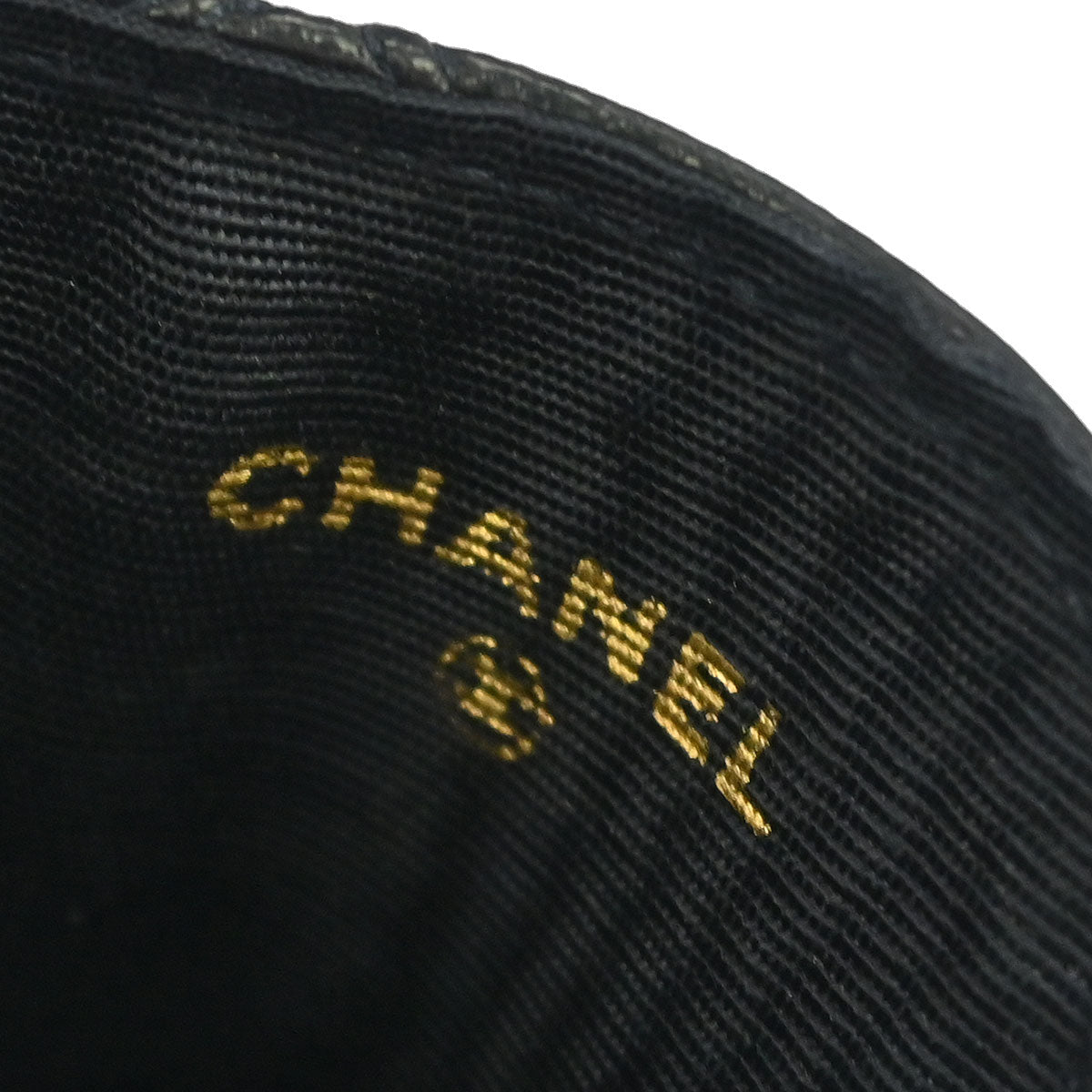 Chanel Black Lambskin Bicolore Sunglasses Case Small Good