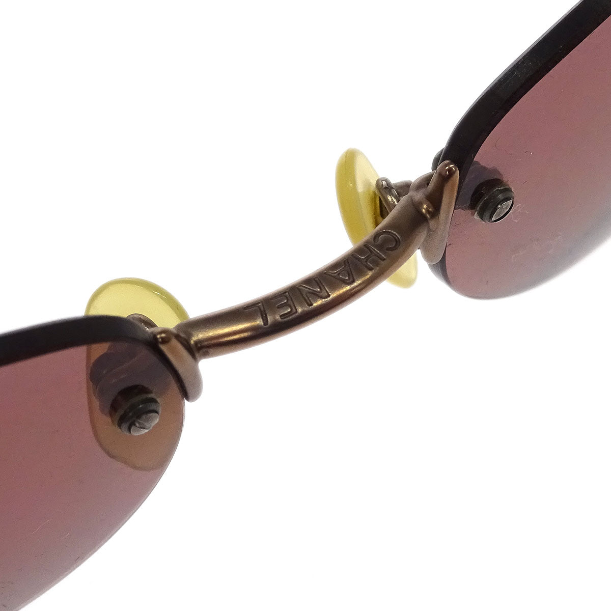 Chanel Sunglasses Eyewear Brown Small Good